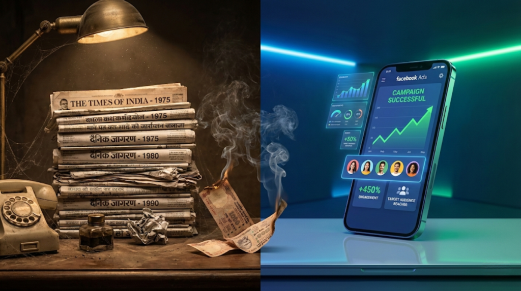 Planning a Newspaper Ad in Lucknow? See Why Facebook Ads Are 10x Cheaper & Better in 2026